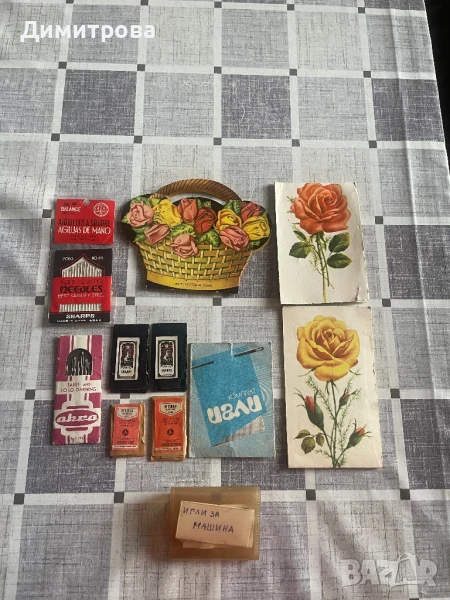 Несесер за ръчно шиене и за  пътуване - игленик , игли / игла/ за шевна машина, снимка 1