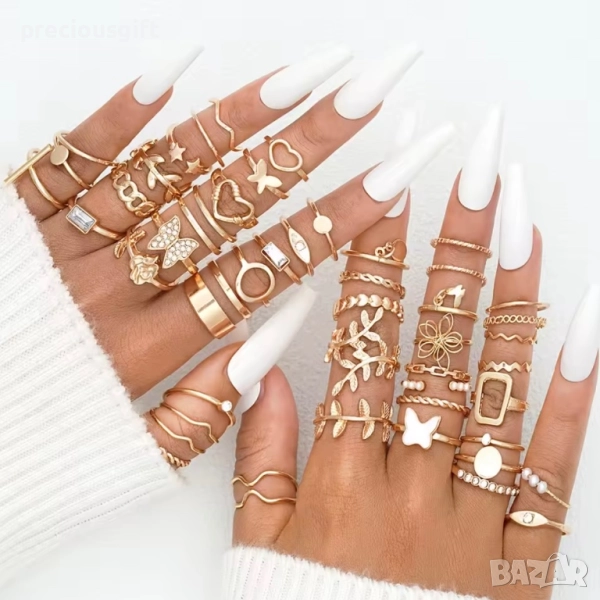 Комплект от 47 броя пръстени, снимка 1