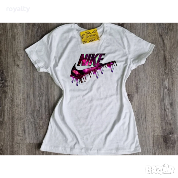 Nike Бяла Дамска Тениска , снимка 1