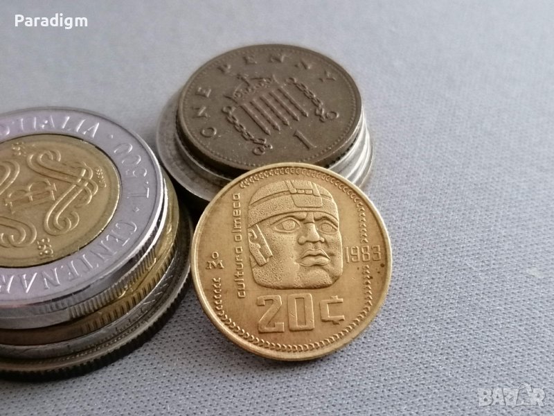 Монета - Мексико - 20 цента | 1983г., снимка 1
