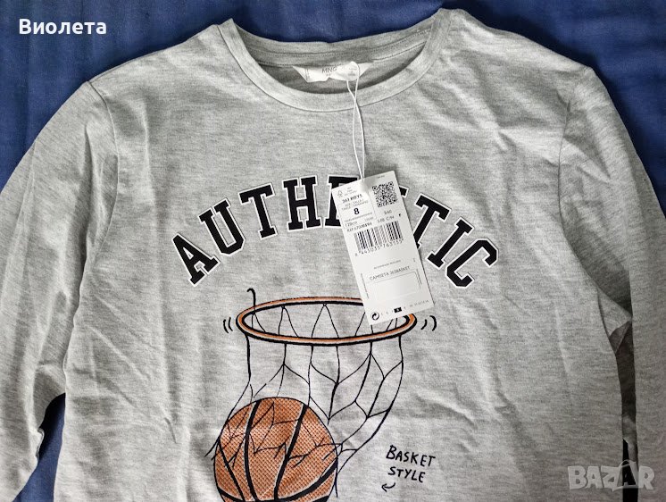 Детска блуза Mango с дълъг ръкав 8 години, снимка 1