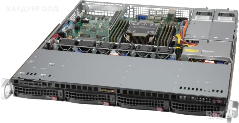 Supermicro CSE-813M 2xE5-2620v4 16GB DDR4 RAM 2xPSU 1U Server, снимка 1