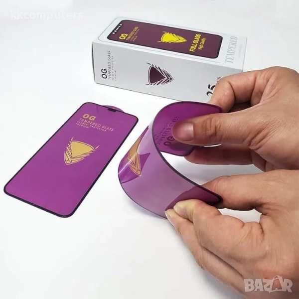 Golden Armor Стъклен screen protector за iPhone 16 Pro / 17 / 17 Pro 6.3 / Черен / Баркод : 2403410, снимка 1