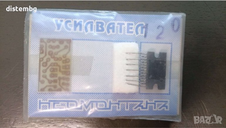 Усилвател 120" 2x40W /14,4V , 2ом, 10Hz-40kHz, ТDA 8560,Uвх.=90mV, с LED индикатор на изкривяваниятa, снимка 1