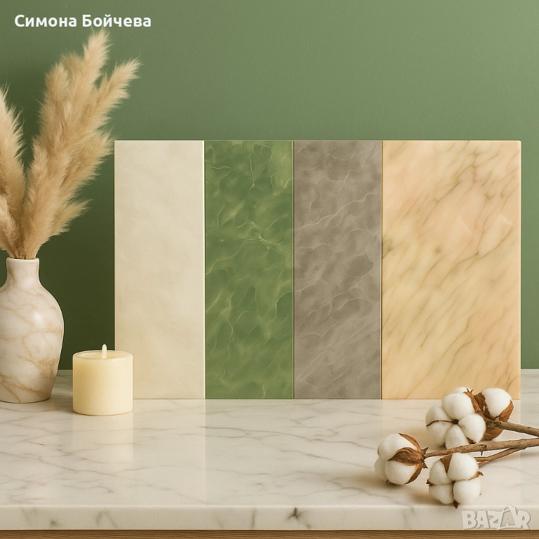 Самозалепващо PVC фолио, лист 30х60см – бързо обновяване без ремонт, снимка 1