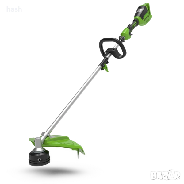 Електрически тример/косачка/резачка Greenworks, G24LT30M, 24V, с Li-ion батерия, Green, снимка 1