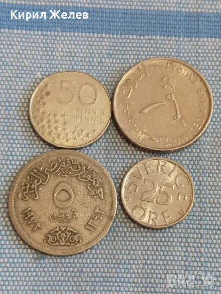 Четири монети от цял свят ОБЕДИНЕНИ АРАБСКИ ЕМИРСТВА, ФИНЛАНДИЯ, ШВЕЦИЯ за КОЛЕКЦИЯ 49591, снимка 1