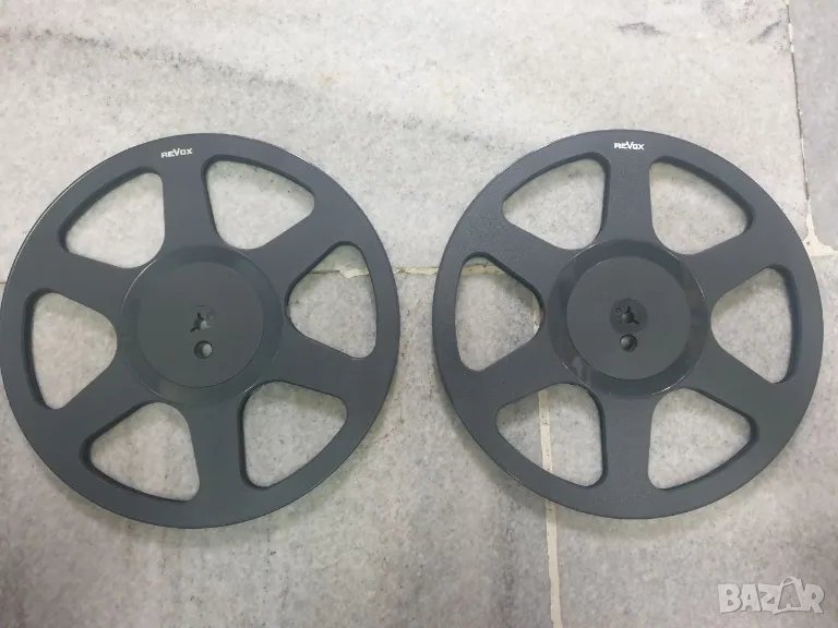 26,6см 10,5" пластмасови магнетофонни ролки Revox В много добро състояние. Комплекта за 80лв, снимка 1