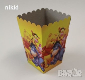 Мечо Пух малка Парти кутия за дребни лакомства пуканки и др, снимка 1