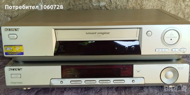 Видео SONY SLV-SE610 (дист.) и усилвател TA-VE170, снимка 1