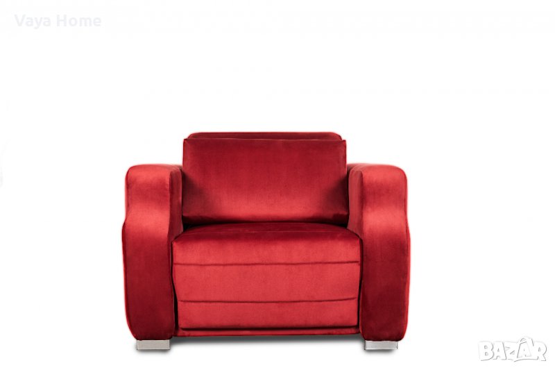 Разтегателен фотьойл, Rubis, Червен, снимка 1