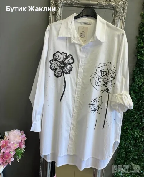 Голям размер ефектни, памучни ризи, снимка 1