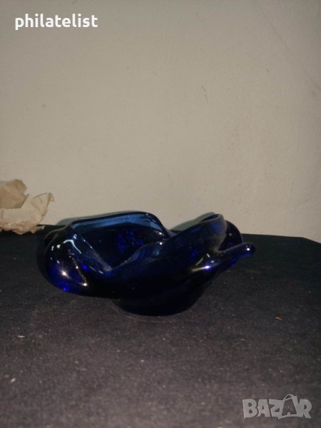 Пепелник - Синьо стъкло №2, снимка 1