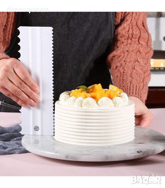 3131 Двустранни сладкарски шпатули за торти, комплект от 4 броя, снимка 1