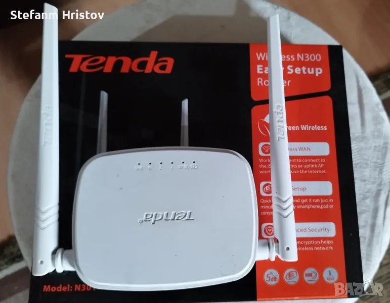 WiFi рутер ТENDA N 301, снимка 1