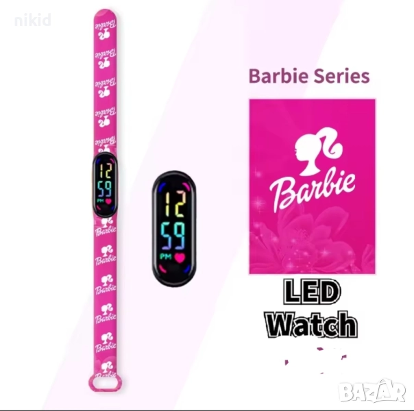 Барби Barbie детски часовник електронен тип гривна, снимка 1