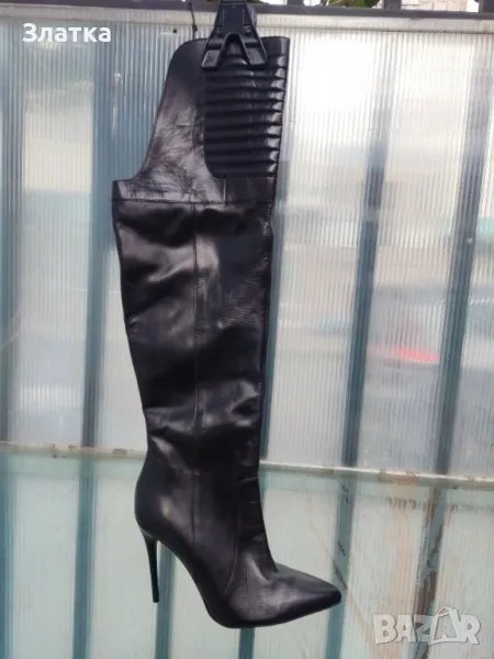 НОВИ! Дамски ботуши Дамски чизми Италиански чизми Чизми естествена кожа, снимка 1