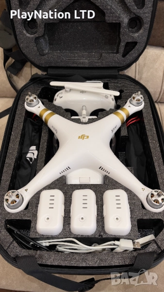 DJI Phantom 3 Pro + 4 батерии + раница , снимка 1