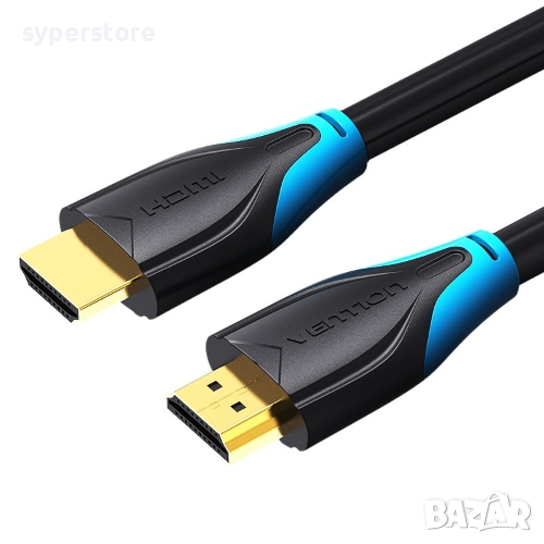 Кабел HDMI Мъжко - Мъжко Ver:2.0 4K/60Hz Gold 3M Vention AACBI Cable HDMI M/M, снимка 1