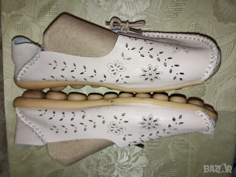 Естествена кожа мокасини N 40/ стелка 26 см , снимка 1