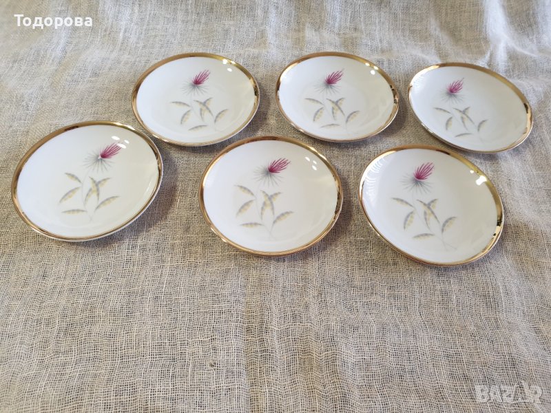 Порцеланови чинийки-Bavaria Johann Seltmann Vohenstrauß-6 броя, снимка 1