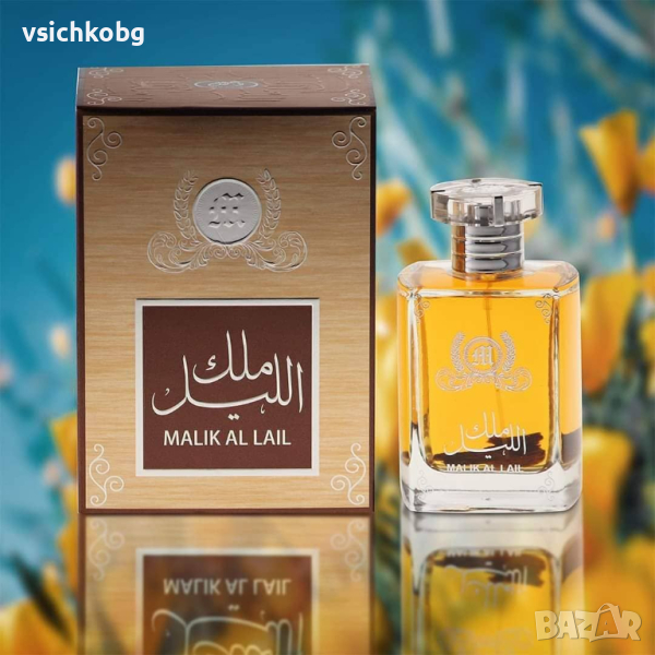 Луксозен aрабски парфюм MALIK AL LAIL от AHLAAM 100 мл Ванилия, Амбра,  УД, Роза, Жасмин, Божур, снимка 1