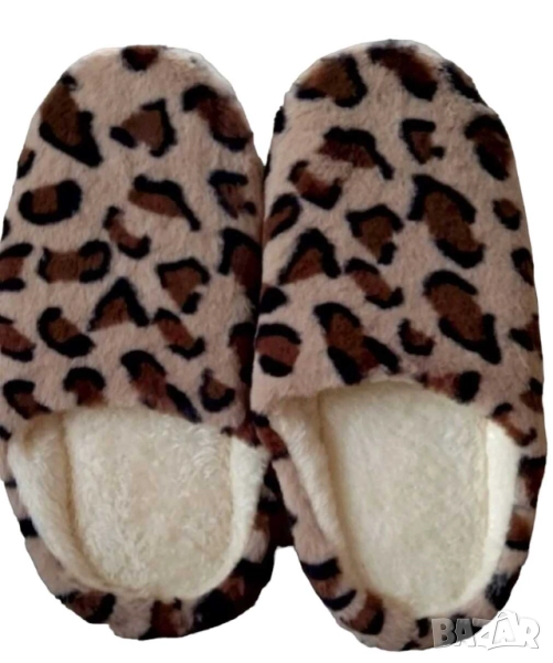 Дамски домашни пантофи със щампа, 38, снимка 1