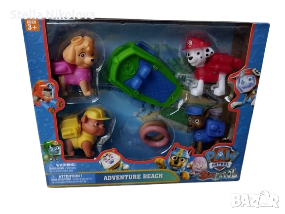 Кученца Пес Патрул, 4 бр. със спасителна лодка, снимка 1