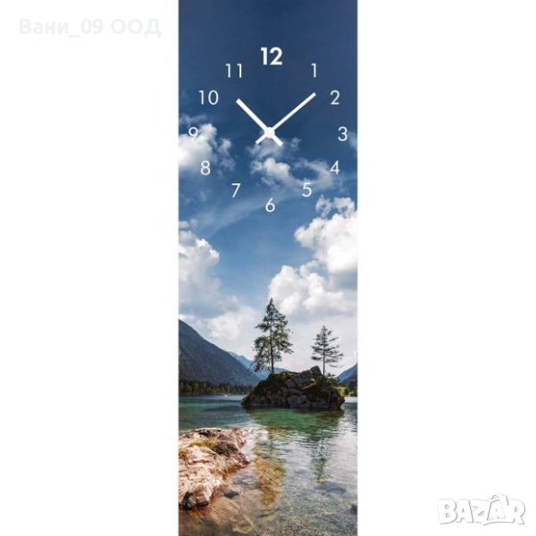 Красив стъклен часовник 60см , снимка 1