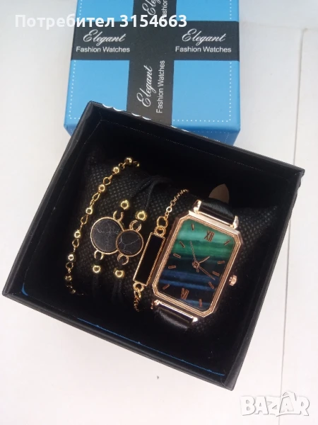 Дамски комплект часовник с гривни , снимка 1