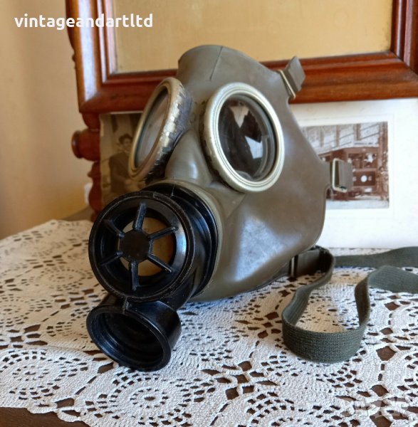 Стар противогаз, Полски, МС-1, студената война, снимка 1