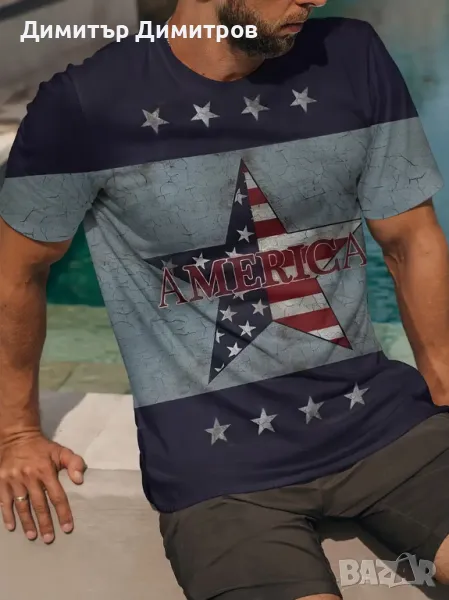 Тениски с двустранен 3 D принт Размер XL 52 -10 лв; 3 броя за 25лв, снимка 1