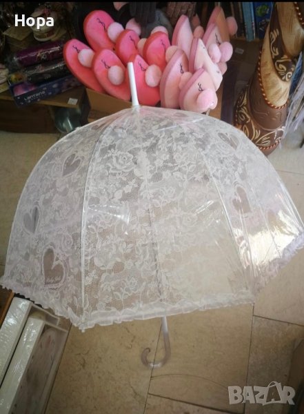 Бял силиконов чадър, снимка 1