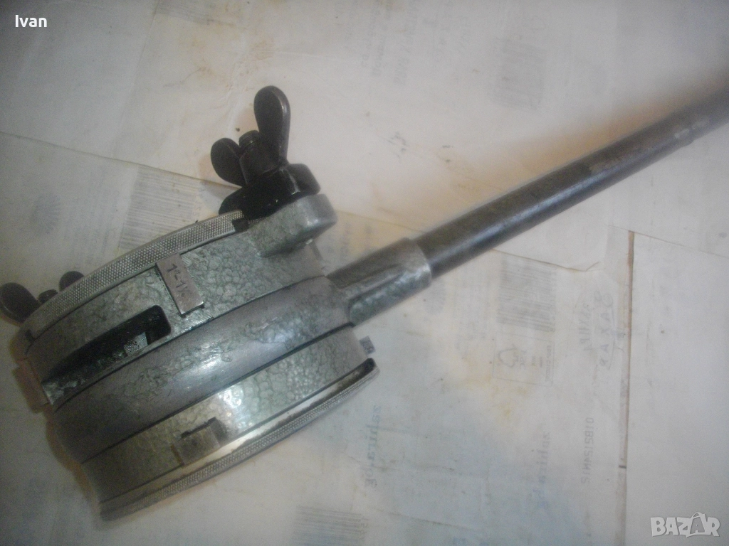 Винтонарезка до 2 цола чехословашка старо качество алуминиева винторез плашка отлична JOPAL 2 NAREX , снимка 1