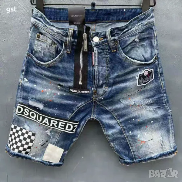 Уникални Дънки👖 DSQ2 мъжки DSquared2 редки къси панталони летни, снимка 1
