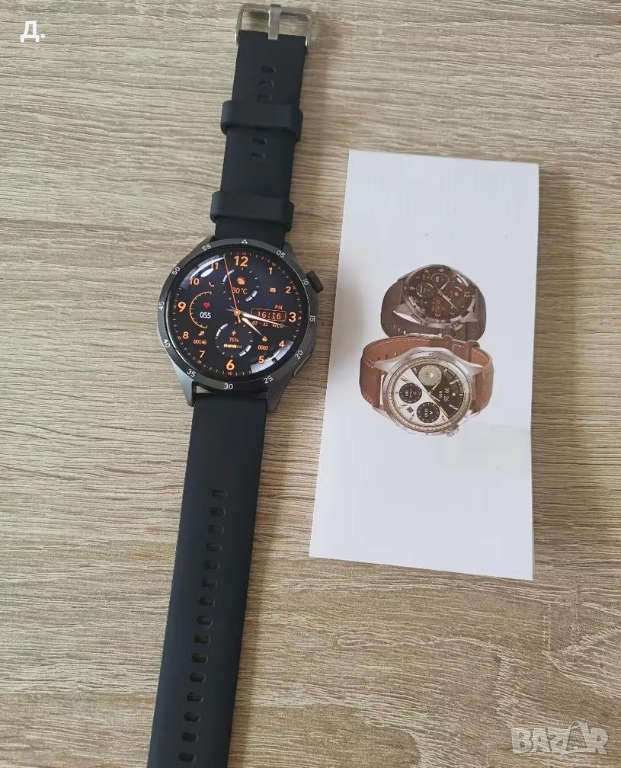 Смарт часовник GT4 Pro Черен, Нов, OLED Дисплей + Подарък, снимка 1