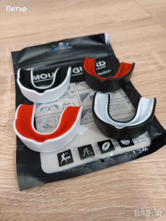 Назъбник за бокс, кикбокс, ММА, бинтове за бокс 3м, протектор за зъби за възрастни, снимка 1