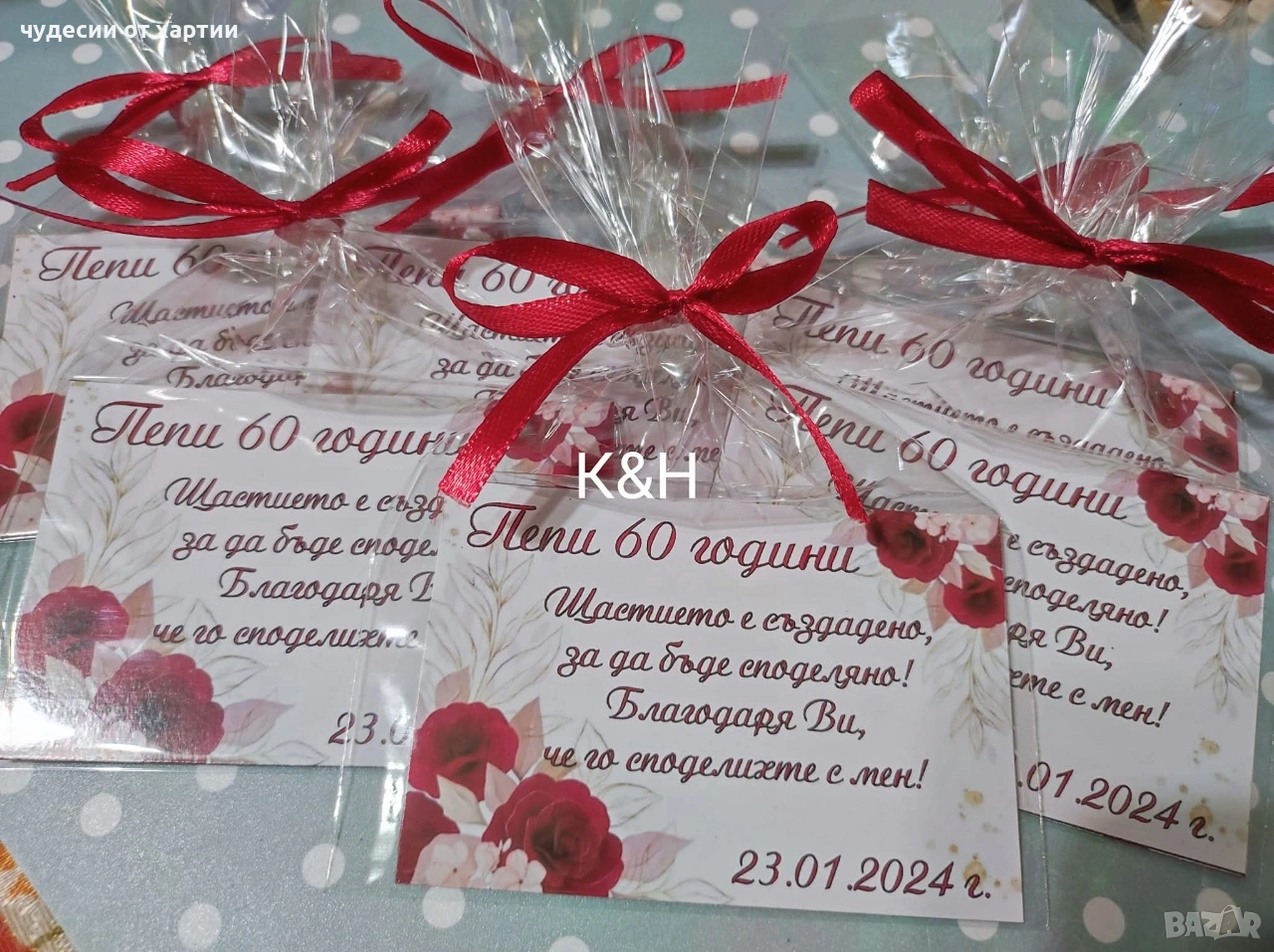 Магнити със снимка подаръци за гости Погача Рожден ден, снимка 1