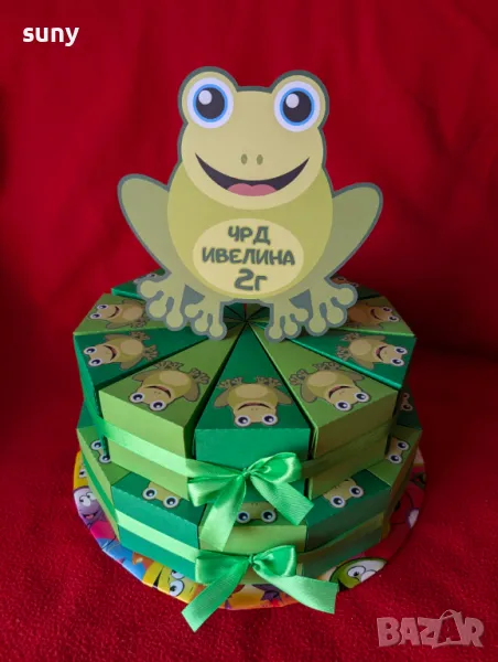 Картонена торта Жаба, снимка 1