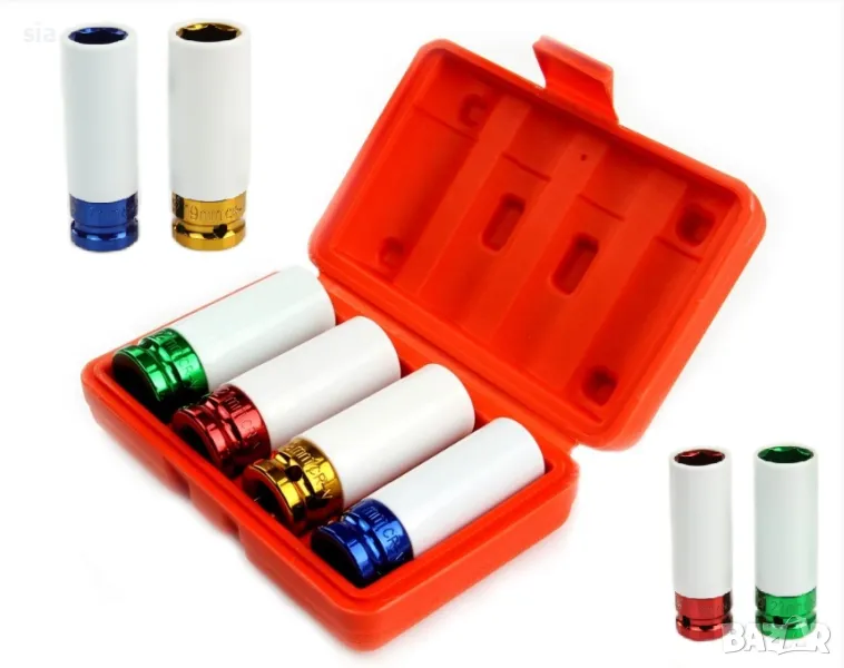 Вложки комплект, ударни, 1/2 (17,19,21,22mm) , снимка 1