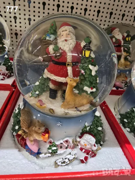 Коледни музикални преспапиета Дядо Коледа , снимка 1