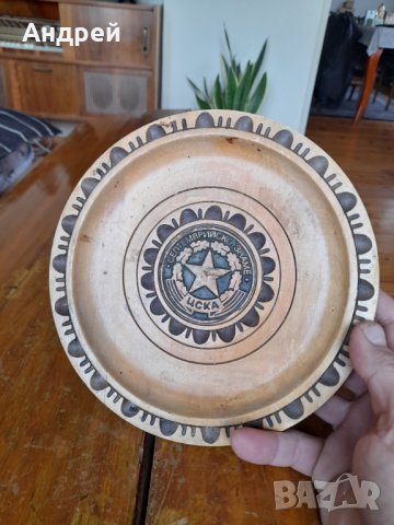 Стара чиния за стена ЦСКА, снимка 4 - Други ценни предмети - 39446609