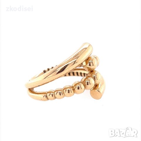 Златен дамски пръстен 4,29гр. размер:59 14кр. проба:585 модел:18275-1, снимка 3 - Пръстени - 41565005