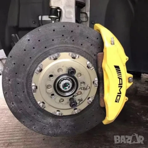 Комплект 6 броя AMG лепенки стикери – черни или бели стикери за спирачни апарати– 3 размера, снимка 2 - Аксесоари и консумативи - 50803323