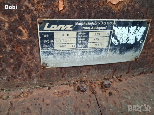 Мини челен товарач LANZ LL30, снимка 7 - Индустриална техника - 48444955