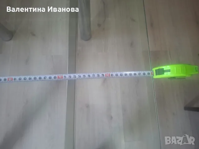 Голяма стъклена маса 190/90см, снимка 5 - Маси - 56410332