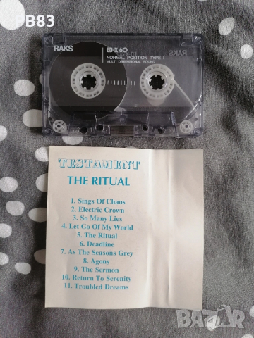 Testament - The Ritual (Аудио Касета) , снимка 2 - Аудио касети - 52024902