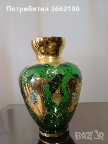 Ваза Бохемия, снимка 2 - Вази - 52586760