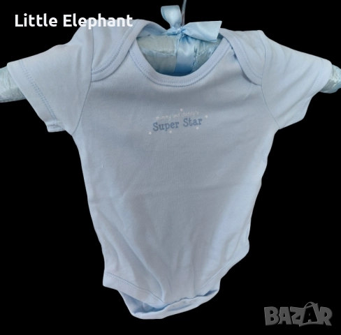 Боди с къс ръкав за 18-24 мес мом"Mummy and daddys super star",Англия/ново