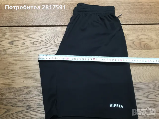 Детски шорти Kipsta, черни, размер 152, снимка 4 - Детски къси панталони - 49935470